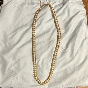 Chic Gold-Toned Beaded Necklace